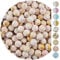 EinsSein 0,7kg Crispy chocolat Dragees perles mariage Mix grand blanc-rose-or splashed | Dragées baptême fille garcon communion aux amandes | feter et recevoir fêter de fete couleur pas cher aux bombe