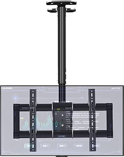 HPTHLY Voll bewegliche, um 360° drehbare und neigbare Decken-TV-Halterung, passend für die meisten 39-90 Zoll LCD-Flachbildfernseher, max. 600 x 400 mm TV-Halterung,