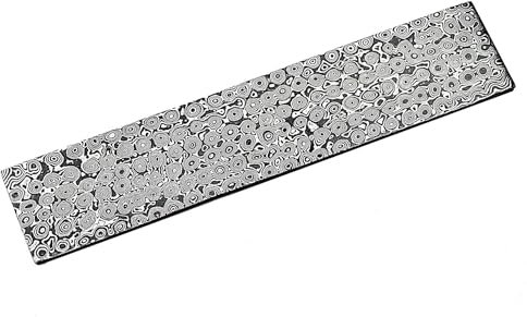 EXTREME Damascus Steel Billet Bar Raindrop 25x5cm Handmade Bush Crafts Knife Tools Making Bar