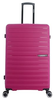 SAXOLINE Reisekoffer – Größe L – Kollektion Fiesta – Maße: 75 x 47,5 x 30 cm – Fassungsvermögen: 107 l – Gewicht: 4,4 kg, fuchsia, Modisch