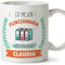 MUGFFINS Tazas Personalizadas para FUNCIONARIA mujer - En Español - Mejor del mundo - Con dibujo - 11 oz / 330 ml - Regalo Personalizable original y divertido
