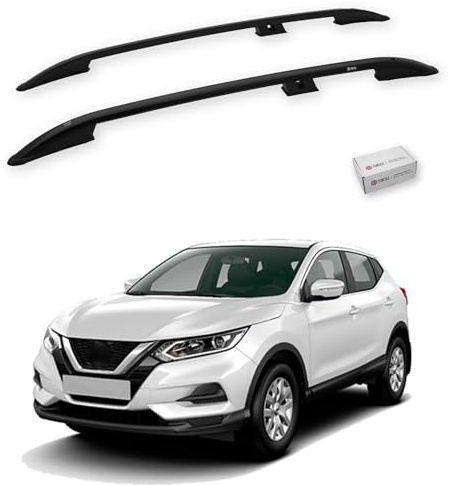 TURTLE Für Nissan Qashqai (J11) 2014-2020 Crown Dachreling | SCHWARZ