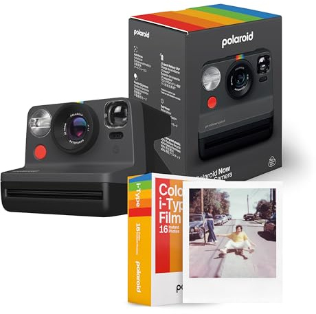 Polaroid Now Generation 2 Starter Set, Polaroid Now + 2 i-Type color films (Black)