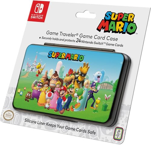 RDS Nintendo Switch Spielkartenetui – Super Mario – bietet Platz für 24 Spielkarten und 4 microSD-Karten, mehrfarbig, multi-color