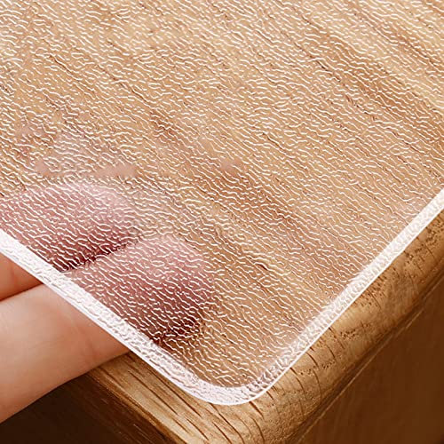 Office Gaming Chair Desk Floor Mat - Protector transparente para suelos duros (0,6 x 2 m/2 x 6,6 cm), color gris