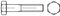 DIN 960 8.8 Sechskantschrauben mit Schaft, mit metrischem Feingewinde - Abmessung: M30 x2 x120 (1 Stück)