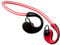 Groov-e Action Bluetooth Wireless In-Earphones with LED Neckband, IPX6 Sweatproof, Secure Fit Earbuds, Hands-Free Calling - Ideal for Gym/Sports - Red