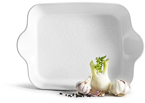 Sagaform Piccadilly SA5017728 Plat à four rectangulaire en grès Blanc