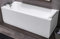 baignoire bain rectangulaire Novellini Calos Standard 150x70 160x70 170x70 170x75 170x80 180x80 H58 cm réversible blanc brillant colonne Robinetterie cascade Panneau avant latérale appuie-tête