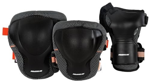 Powerslide Damen Pro Women Tri-Pack Schutzer, Schwarz, M