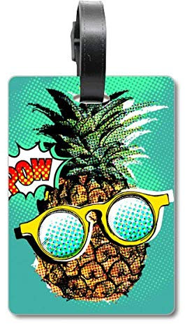 American Comic Style Ananas Fruit Cruise Koffer Tag Tourister Identifikationsetikett