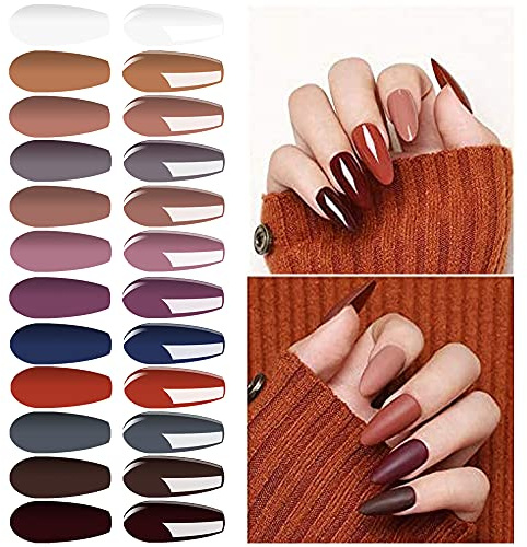 Vishine UV Nagellack Set, 12 Farben Gel Nagellack Set Farben Ideal für Vier Jahreszeiten, mit Geschenkbox für Geschenk und Heimgebrauch 8ml