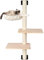 Liszton Wandmontage Katzenkratzbaum 104cm mit Hängematte, 2 Plattformen & Massivholzschritten - Kratzmöbel, Schlafplatz & Spielbereich für Katzen