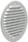 La Ventilazione GZKT125R Griglia di ventilazione tonda in metallo da sovrapporre con rete antisetto. Dimensioni ø 150 mm. Aluzink