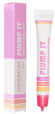 Skin in Motion Plump It Lippenbalsam, getönt, LSF 30, Sheer Berry