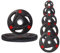 Strongway® Olympic Weight Plates Discs for Barbell Bar - 2 Inch (2) / 50mm Hole - Rubber Coated Cast Iron Weights Tri Grip Range of Weights and Sizes (20KG X 2)