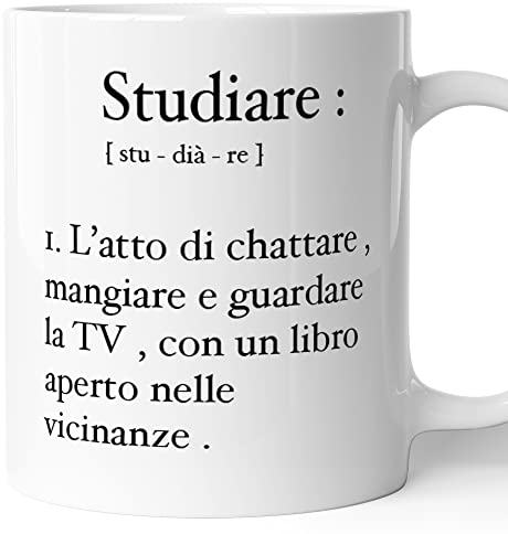 Tazza Mug - STUDIARE DESCRIZIONE DIVERTENTE - Idee Regali - Humor - 330ml