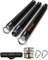 DASKING Fitnessbänder Widerstandsbänder Stange, Fitnessgeräte für Zuhause -Abnehmbarer Stick x3 bis 98cm/68cm Resistance Bands Bar,Yoga Pilates Bars, Workout Full Body Fitness Exercise Stange(Schwarz)