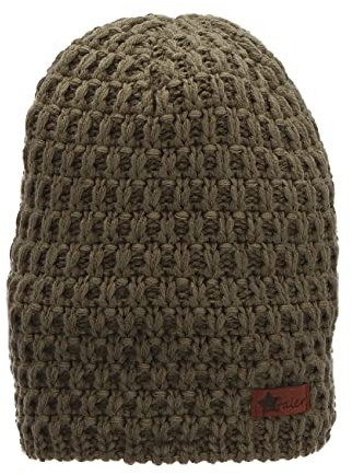 Sterntaler Baby Jungen Strickmütze Baby Strickmütze Strukturmuster Mütze - Baby Strickmütze - gefüttert mit Microfleece - dunkelgrün, 49