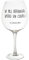 Les Vilaines Filles 41-VF-028 Verre à vin XL Carafe Verre à Pied géant 75cl Ne pas déranger Apéro en cours Transparent et noir Verre D11,7 x H25 cm