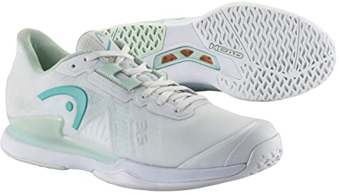 HEAD Women's Sprint Pro 3.5 Women Tennisschuh, White/Aqua, 43