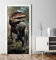 MyMaxxi - Tür bekleben mit Türtapete Türposter Türfolie Selbstklebend 90x200 T-rex im Dschungel - Tür verschönern Türaufkleber Türklebefolie Tiere T-rex Wald Mehrfarbig
