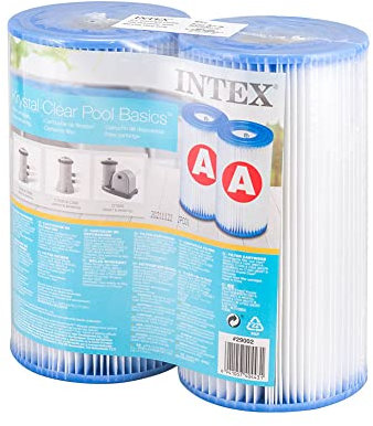 Intex 29002 29002 Lot de 2 cartouches filtrantes de rechange pour pompe de piscine Transparent