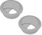 cyclingcolors 2x Passacavi Scrivania Plastica 58mm Uscita Guida Cavo Tavolo Mobili Tondo, Grigio