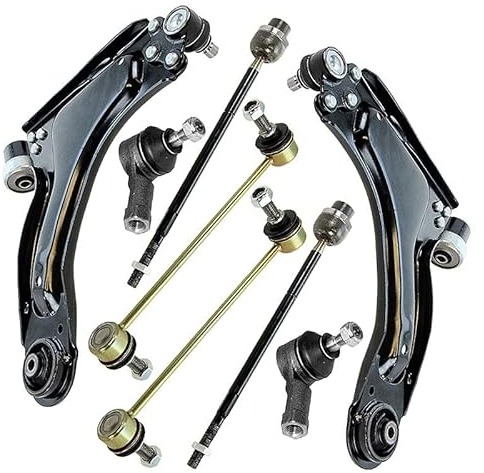 ATEC Germany 2x Querlenker Vorderachse unten links & rechts, 2x Koppelstange vorne, 2x Spurstangenkopf, 2x Spurstange/Axialgelenk vorne Kompatibel mit OPEL COMBO, CORSA C (X01)