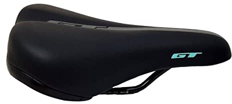 GT Junior MTB Bike Padded Saddle 230mm X 150mm Black