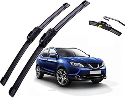 Limpiaparabrisas Escobilla para Nissan Qashqai J11 2013 2014 2015 2016 2017 2018 2019 2020, Parabrisas De Coche Escobillas Limpiaparabrisas Delanteras Y Traseras,LHD
