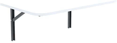 AKKE Wandklapptisch mit abgerundete Ecken für Küche Zimmer Wohnzimmer Kinderzimmer 120 cm x 60 cm, Wandtisch klappbar, Klappbarer Wandtisch Küchentisch Kindertisch, Klapptisch Klappschreibtisch Küche