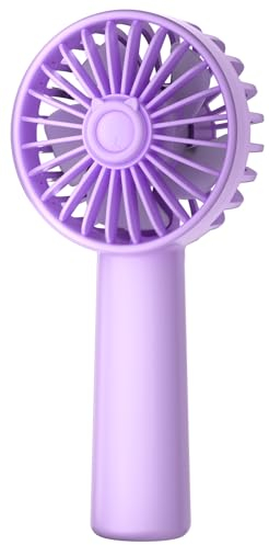 KIDEE Mini Portable Fan, Small Handheld Fan with 3 Speeds, Personal Hand Fans USB Rechargeable, Battery Operate for Outdoor Indoor Commute Office Travel