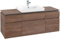 Villeroy & Boch Legato Waschtischunterschrank B685, 1400x550x500mm, Waschtisch mittig, B68500PD, Farbe: Black Matt Lacquer