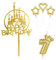 mciskin Girls Happy 7th Birthday Candles Cake Toppers, Gold Castle Cake Topper, Crown Number 7 Candle for Cake, Candles Cake Cupcake Topper for Baby Birthday Party Decorations 7th Wedding Anniversary