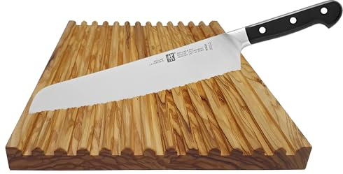 Brotschneidebrett Modern flach Olivenholz Olivenholz; ca 30 x 21 x 1,6 cm Massiv