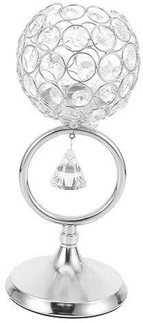 Cabilock Bougeoir en Cristal de Style Nordique candélabre sur Pied Chandelier réutilisable Appliques Chandeliers bougeoirs décor d'or bougeoir en métal pour Table bougeoir Haut