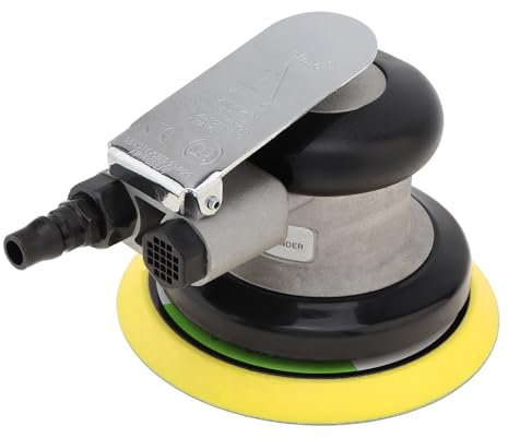 ChgImposs Ponceuse orbitale à air aléatoire, 12,7 cm Impulsion sans vide Vinyle PSA Ponceuse pneumatique circulaire Ponceuse à air orbitale aléatoire