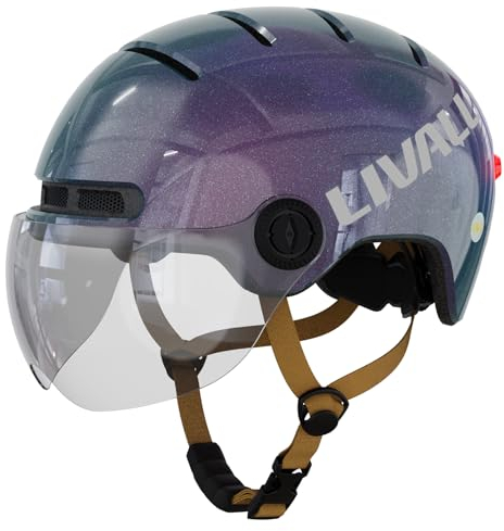LIVALL L23 Smart Bike Helmet with LED Lights & Removable Visor, NTA8776 CPSC Certified, Bike Helmet with Fall Detection for Adults Men Women, Bicycle Helmet for Commuter E-Bike Scooter Skateboard
