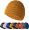 Enwokran Wintermütze Mütze Herren Damen Strickmütze Roll up Edge Cuffed Beanie Klassisches Design Herrenmütze Modern Weich Elastisch Haube Atmungsaktivem (Gelb)