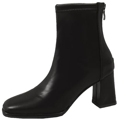 Generico Stivali Brillantini Donna Stivali Donna Gambale Scarpe Donna Stivali Cucito Solido Piatto con Scarpe Caratteristiche: Stivaletto Donna Primavera Stivaletti Primaverili (Black, 38)