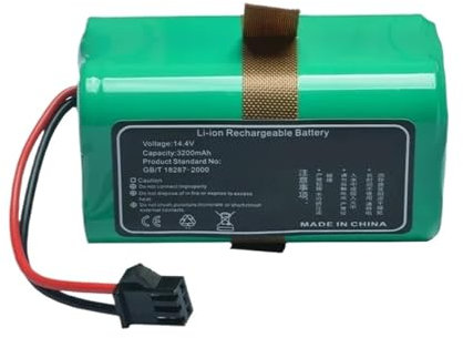 QCKRTAU Batería de Repuesto for Robot Aspirador, 14,4 V, 3200mAh, Compatible con Conga Excellence 990 950 999 1090 1099 1190 1790 1990 2290Ultra