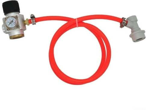 HEBEOT Mini régulateur de pression réglable, chargeur de fût pour mini régulateur de bière avec un cadran de pression pour bouteilles Sodastream Cornelius (B)