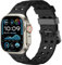 CeMiKa Ocean Armband Kompatibel mit Apple Watch Ultra Armband 49mm 46mm 44mm 45mm - Atmungsaktive Silikon Sportarmband für iWatch Ultra 2 Series 10 9 8 7 6 5 4 3 2 1 SE, Schwarz
