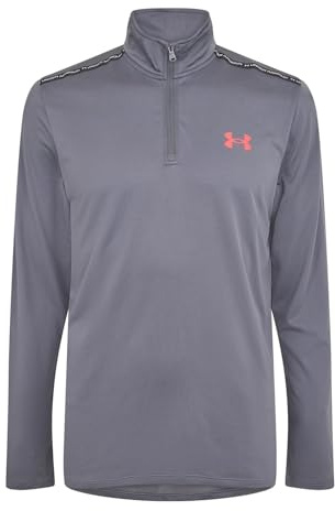 Under Armour Mens Tech Quarter Zip Fleece Grey S