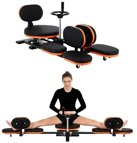 Leg Stretcher Machine, 200° Adjustable Split Trainer, 220 lb Steel Frame