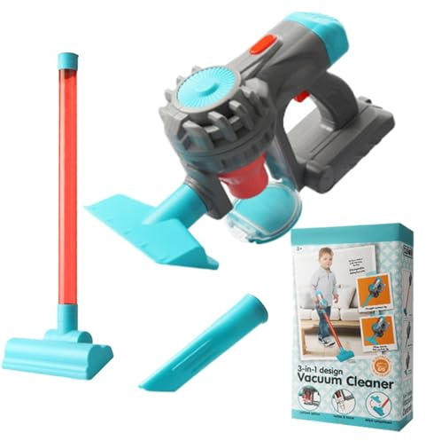 Aspirapolvere Giocattolo Set Di Pulizia Educativo Finto | Giocattolo Aspirapolvere Senza Filo Con Scopa per Bambini Regalo Camera dei Giochi Casa e Festa