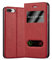 cadorabo Book Case works with Apple iPhone 8 PLUS / 7 PLUS / 7S PLUS in SAFFRON RED - with Magnetic Closure, 2 Viewing Windows and Stand Function - Wallet Etui Cover Pouch PU Leather Flip