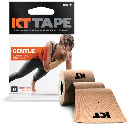 KT TAPE Kinesiologie Tape, sanfte selbstklebend, Baumwolle, elastisches Sport Athletic Tape, beige