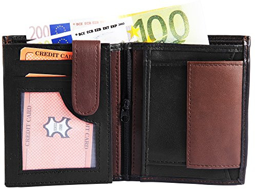Monopol Herren Geldbörse aus Echtleder. Format 10 x 12 cm.